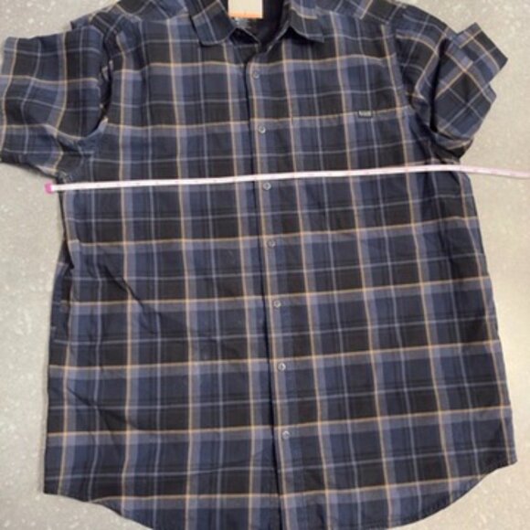 5.11 Tactical Blue Plaid Short Sleeve Button-Up Shirt - Size Medium - Picture 8 of 10